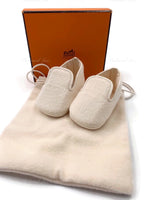 Sold-Hermes Newborn Baby First Shoes Yellowish Beige Color