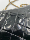 CHANEL Classic Mini Square Black Shoulder Bag Crossbody - Gold Hardware Patent Leather