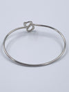 Sold-Tiffany 
Co Silver 925 Elsa Peretti Double Open Heart Bangle Bracelet