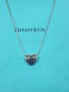 Tiffany 
Co 925 Silver Full Heart Pendant Necklace