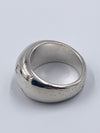 CHANEL 925 Silver Letter Alphabet Wide Ring Size 6 3/4