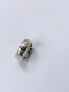 CHANEL 925 Silver Letter Alphabet Wide Ring Size 6 3/4