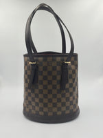 Sold-LOUIS VUITTON Damier Ebene Marais Bucket PM