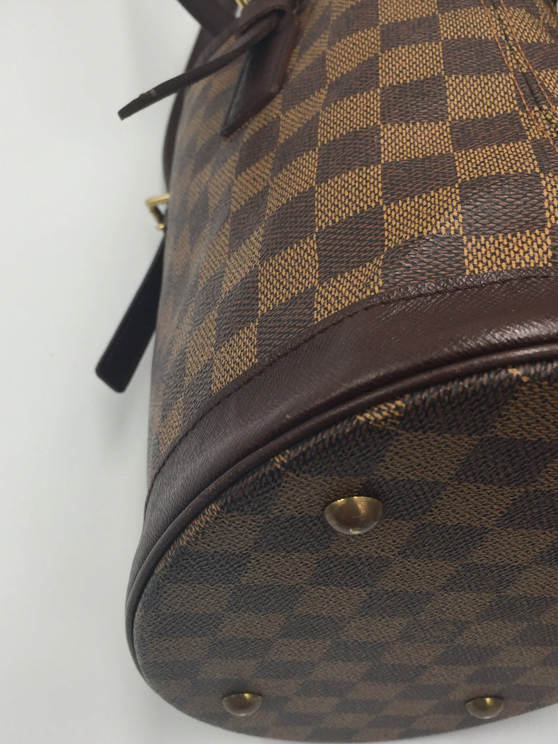 Sold-LOUIS VUITTON Damier Ebene Marais Bucket PM