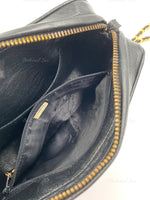 CHANEL Lambskin Black Camera Bag with Tassel