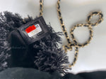 Sold-CHANEL Black Denim Mini Bucket Crossbody Bag