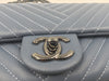 sold-CHANEL CC Lambskin Small CC Crossing Flap Blue/Silver Hardware