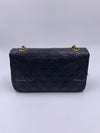 CHANEL Vintage Lambskin Medium Full Flap Bag black/gold hardware