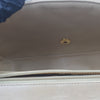 Sold-CHANEL Lambskin Double Chain Single Flap Bag Beige/gold hardware