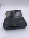 CHANEL Vintage Lambskin Medium Full Flap Bag black/gold hardware