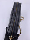 CHANEL Lambskin Black Vintage Camera Bag with Tassel