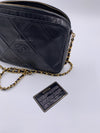 CHANEL Lambskin Black Vintage Camera Bag with Tassel