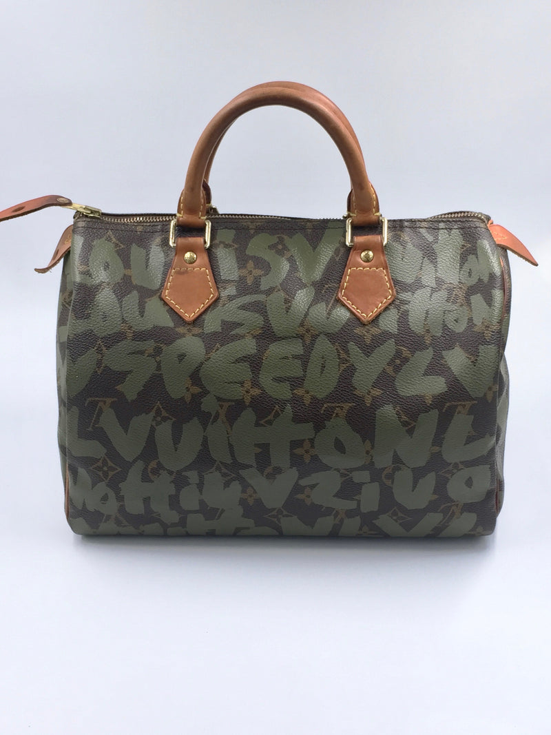 Sold- LOUIS VUITTON Khaki Graffiti Sprouse Speedy 30