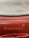 Sold-CHANEL Classic Lambskin Chain Mini Square Flap Bag black/gold #K301