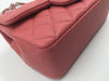 Sold-CHANEL CC Goat Skin Mini Rectangular Pink/Silver Hardware