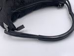 Sold-GUCCI GG Monogram Logo Black Nylon Shoulder Bag