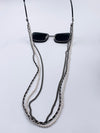 Sold-CHANEL CC Sunglasses with triple chain