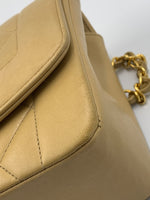 Sold-CHANEL Lambskin Small Diana Single Chain Single Flap Bag Beige/gold