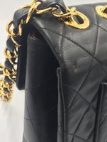 Sold-CHANEL Classic Lambskin Maxi Jumbo Flap Bag black/gold hardware