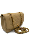 Sold-CHANEL Lambskin Small Diana Single Chain Single Flap Bag Beige/gold