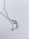 Tiffany 
Co 925 Silver Return to Tiffany Round Pendant Necklace