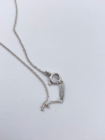 Tiffany 
Co 925 Silver Return to Tiffany Round Pendant Necklace