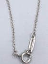 Tiffany 
Co 925 Silver Return to Tiffany Round Pendant Necklace