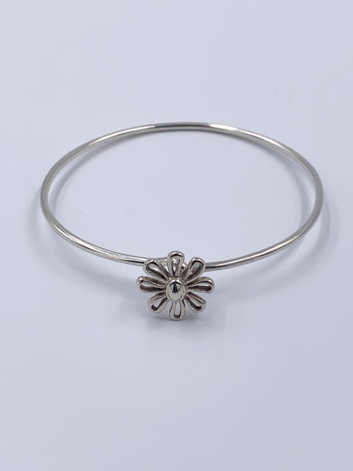 Tiffany 
Co Paloma Picasso Silver 925 Daisy Flower Bangle Bracelet