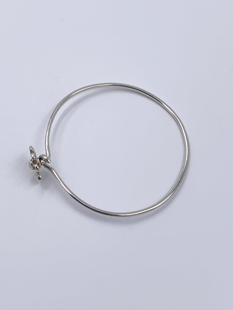 Tiffany 
Co Paloma Picasso Silver 925 Daisy Flower Bangle Bracelet