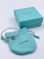 Tiffany 
Co Paloma Picasso Silver 925 Daisy Flower Bangle Bracelet