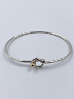 Tiffany 
Co 925 (Silver) 750 (Gold) Love Knot Bangle