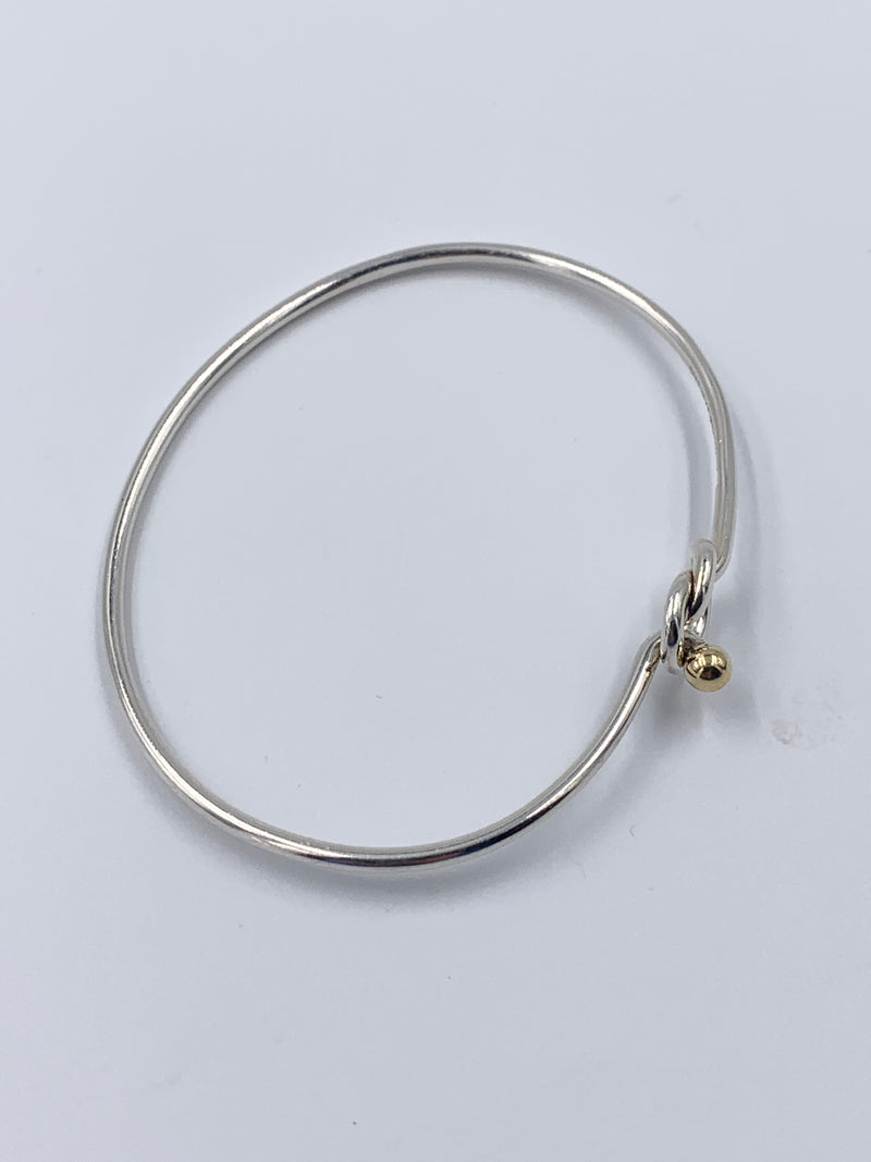 Tiffany 
Co 925 (Silver) 750 (Gold) Love Knot Bangle