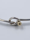 Tiffany 
Co 925 (Silver) 750 (Gold) Love Knot Bangle