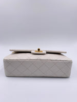 Sold-CHANEL CC Small Classic Double Flap - Ivory (off-white) - Gold Hardware