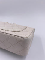 Sold-CHANEL CC Small Classic Double Flap - Ivory (off-white) - Gold Hardware