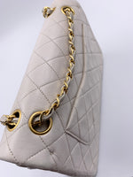 Sold-CHANEL CC Small Classic Double Flap - Ivory (off-white) - Gold Hardware