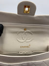 Sold-CHANEL CC Small Classic Double Flap - Ivory (off-white) - Gold Hardware