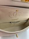 Sold-CHANEL CC Small Classic Double Flap - Ivory (off-white) - Gold Hardware