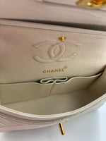 Sold-CHANEL CC Small Classic Double Flap - Ivory (off-white) - Gold Hardware