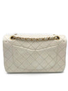 Sold-CHANEL CC Small Classic Double Flap - Ivory (off-white) - Gold Hardware