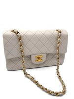 Sold-CHANEL CC Small Classic Double Flap - Ivory (off-white) - Gold Hardware