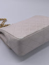 Sold-CHANEL Classic Lambskin Chain Mini Square Flap Bag Ivory/gold