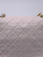 Sold-CHANEL Classic Lambskin Chain Mini Square Flap Bag Ivory/gold