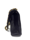 Sold-CHANEL Classic Lambskin Double Chain Double Medium Flap Bag black/gold #K307