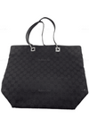 Sold-GUCCI GG Black Monogram Logo Large Bucket Shoulder Bag