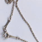 Sold-Tiffany 
Co 925 Silver Open Heart Necklace