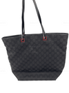 Sold-GUCCI GG Black Monogram Logo Large Bucket Shoulder Bag