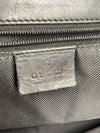 Sold-GUCCI GG Black Monogram Logo Large Bucket Shoulder Bag