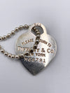 Sold-Tiffany 
Co 925 Silver Return to Tiffany Necklace