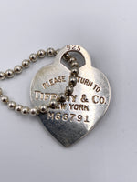 Sold-Tiffany 
Co 925 Silver Return to Tiffany Necklace